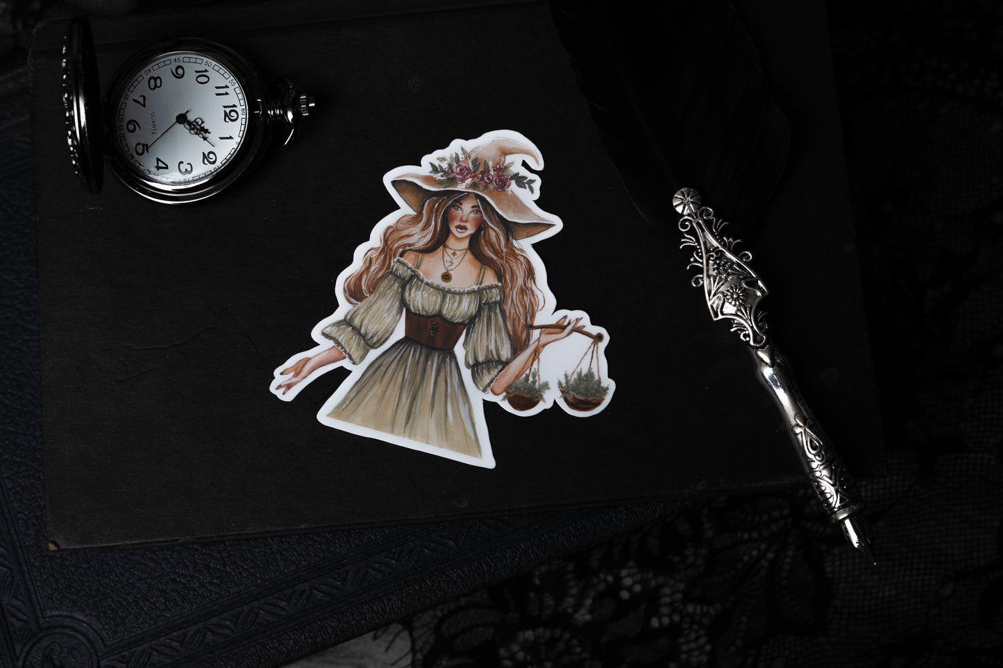Harmony of Balance: The Witch of Harmonious Scales Vinyl Sticker