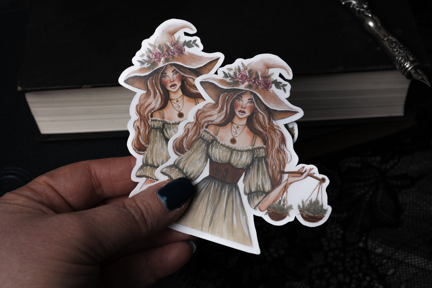 Harmony of Balance: The Witch of Harmonious Scales Vinyl Sticker
