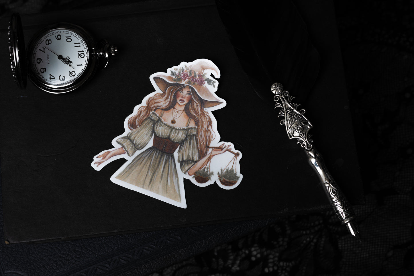 Harmony of Balance: The Witch of Harmonious Scales Vinyl Sticker